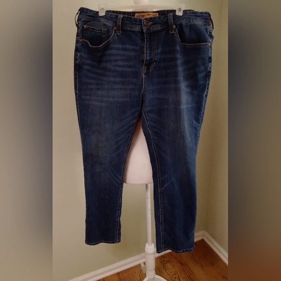 2/$15 Seven7 Slim Straight Fit Jeans 38x30 - Picture 1 of 6